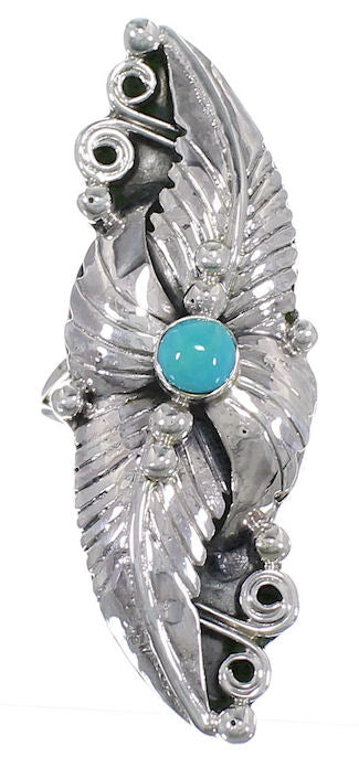Southwest Turquoise and Sterling Silver Ring Size 5-1/2 VS60933